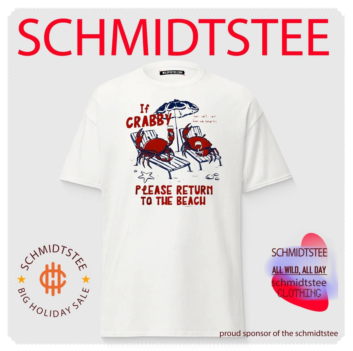 If Crabby Please Return to the Beach crab shirt Unisex