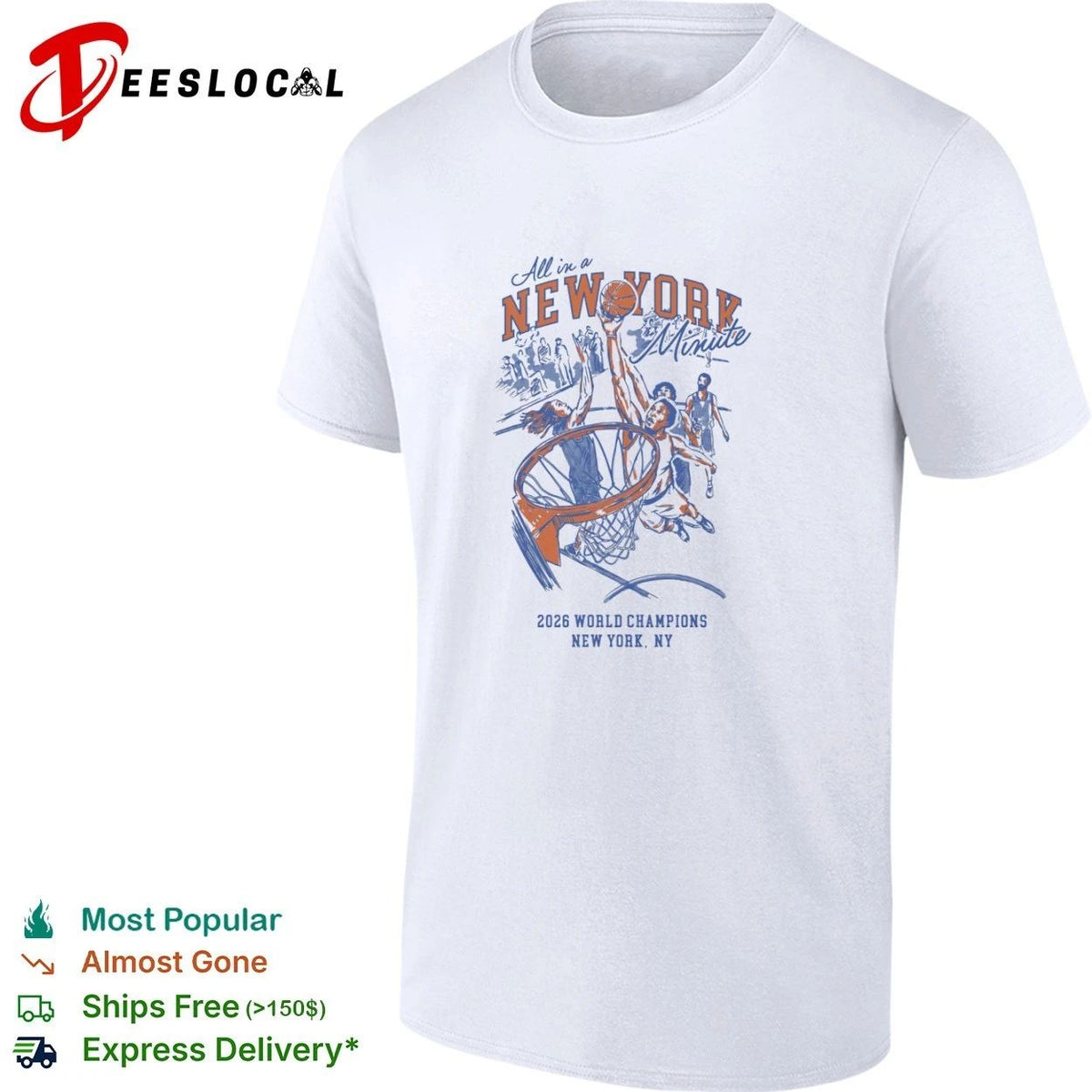 All in a New York Minute 2026 World Champions New York NY Unisex