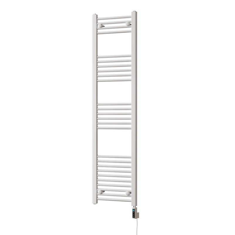 Zennor – White Electric Towel Rail H1600mm x W400mm Straight 500w Thermostatic WIFI