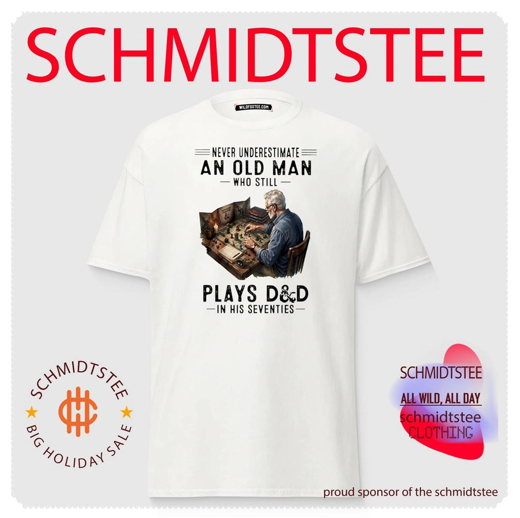 Never Underestimate An Old Man Who Still Play Dd In His Seventies Shirt Unisex