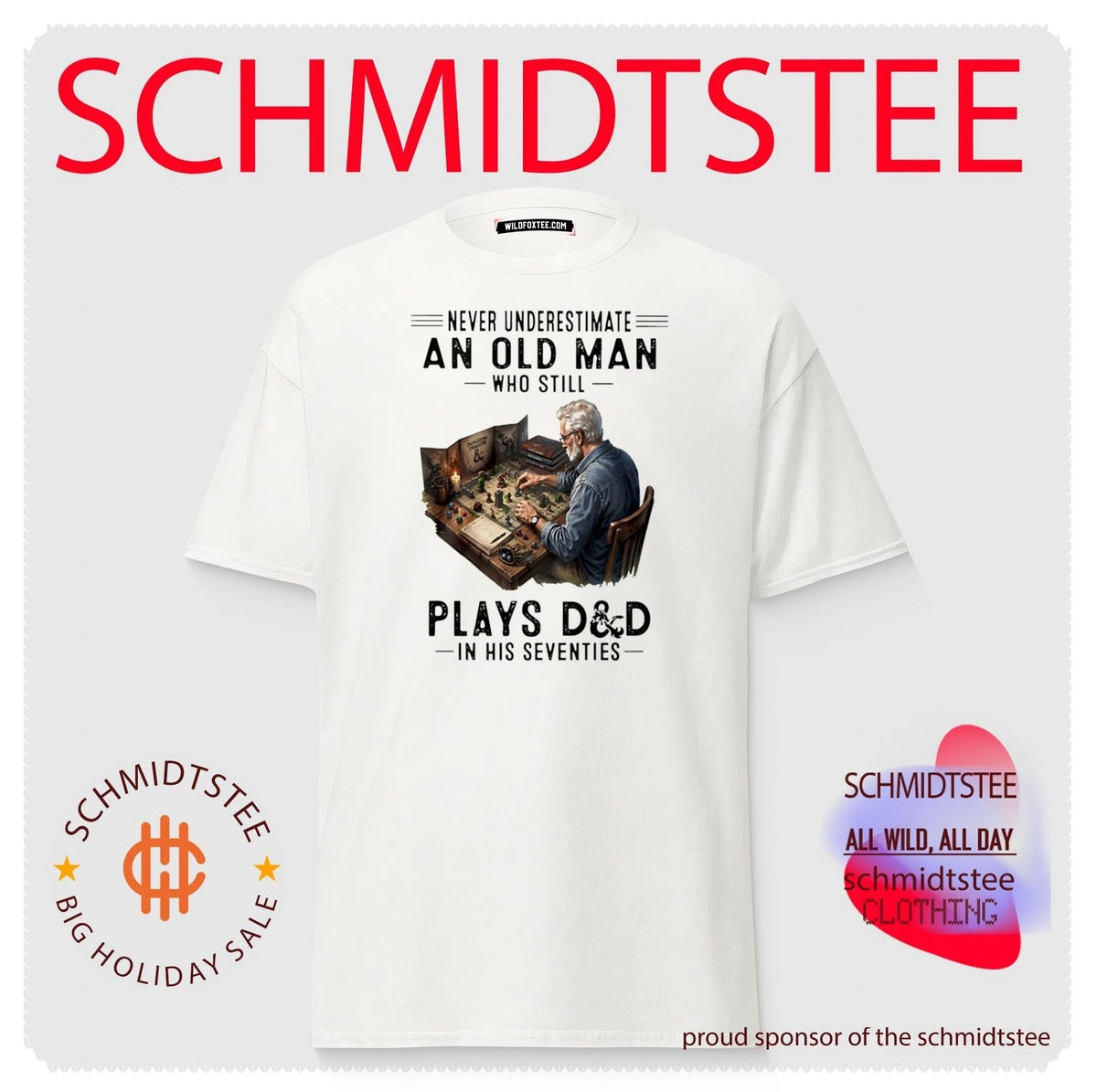 Never Underestimate An Old Man Who Still Play Dd In His Seventies Shirt Unisex