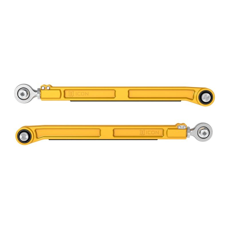 ICON 22-23 Toyota Tundra / 2024 Toyota Tacoma Billet Rear Lower Link Kit – Gold Anodized