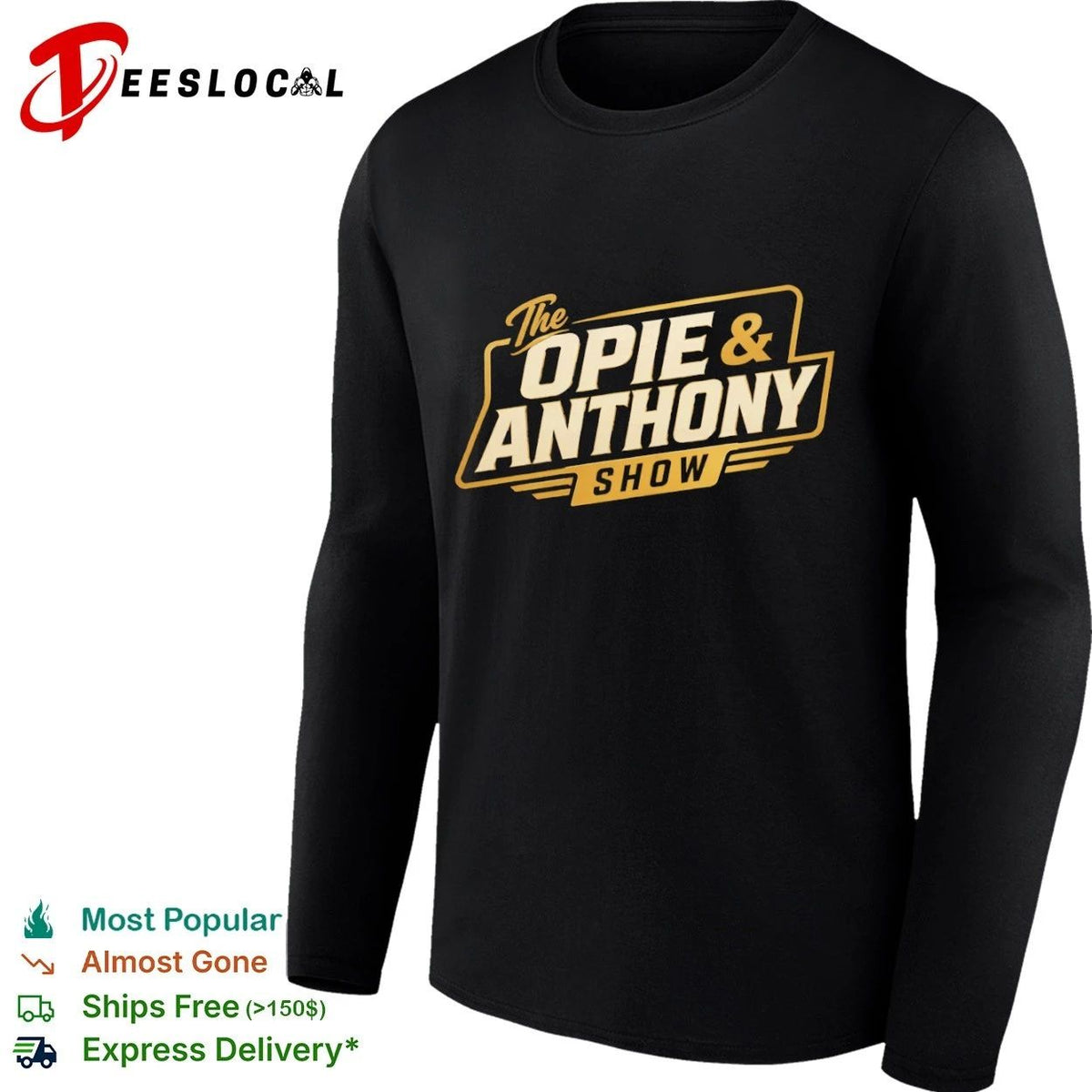 The Opie & Anthony Show Gold Edition Retro Radio Show Logo Unisex