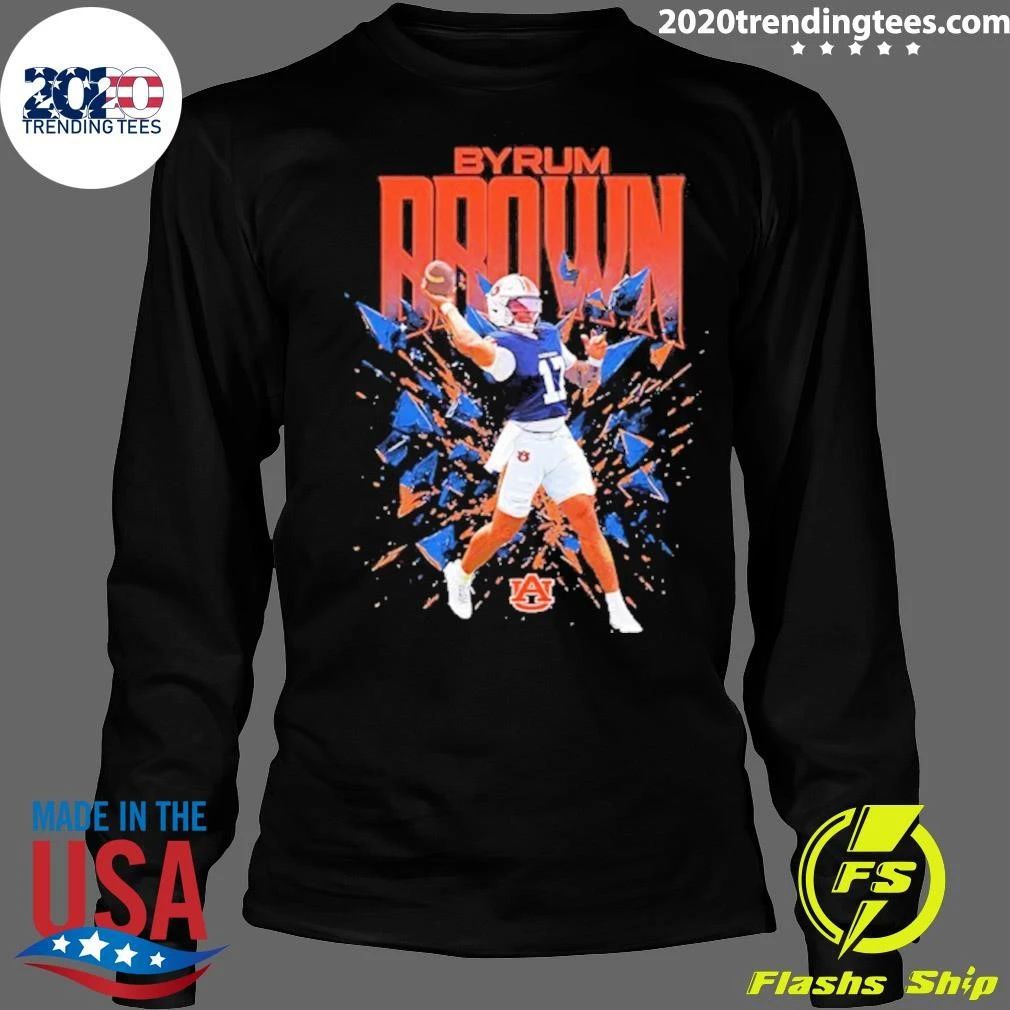 Byrum Brown Auburn Tigers Football Player Graphic Shirt
