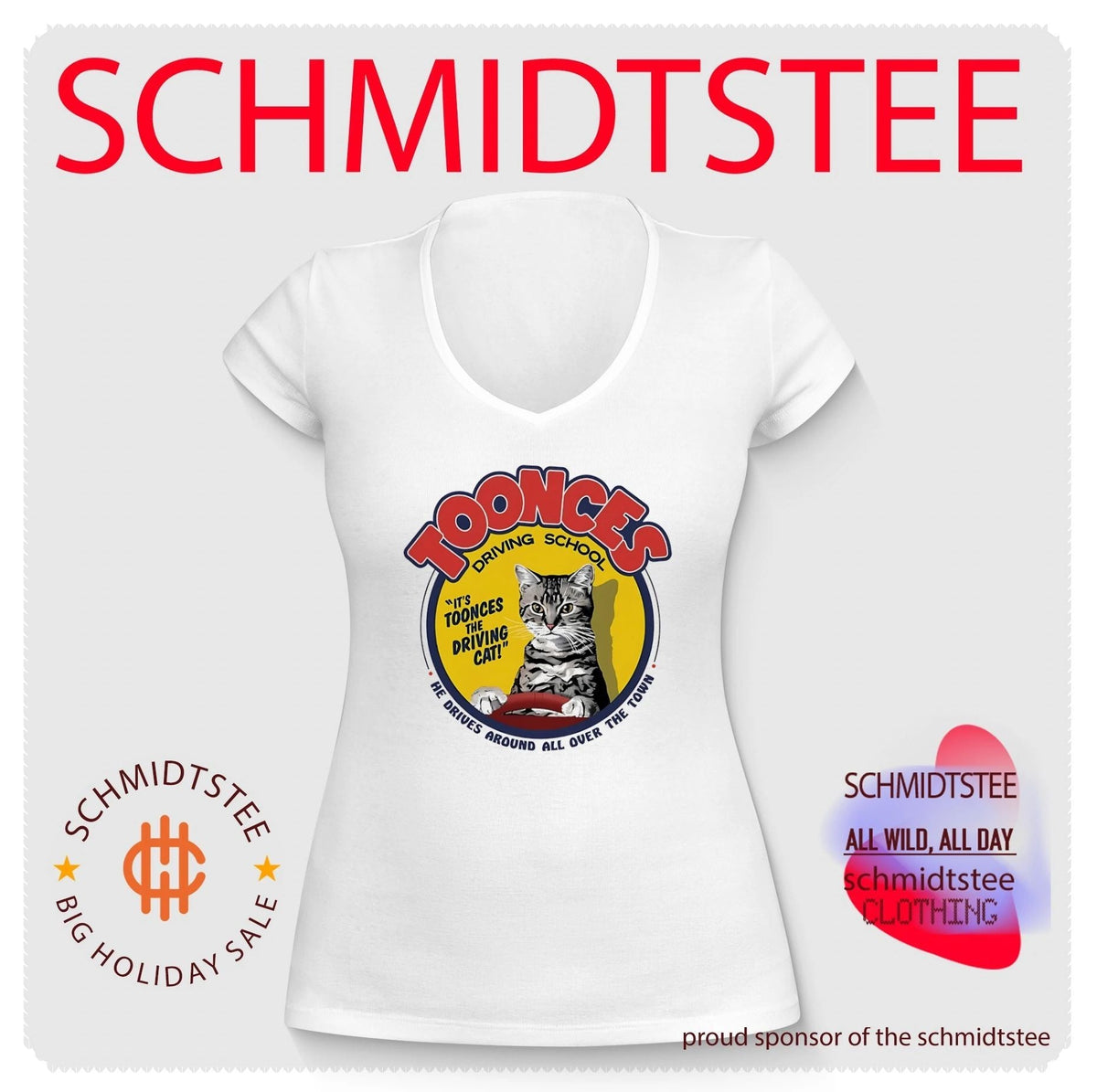 Toonces driving school it’s toonces the driving cat he drives around all over the town shirt