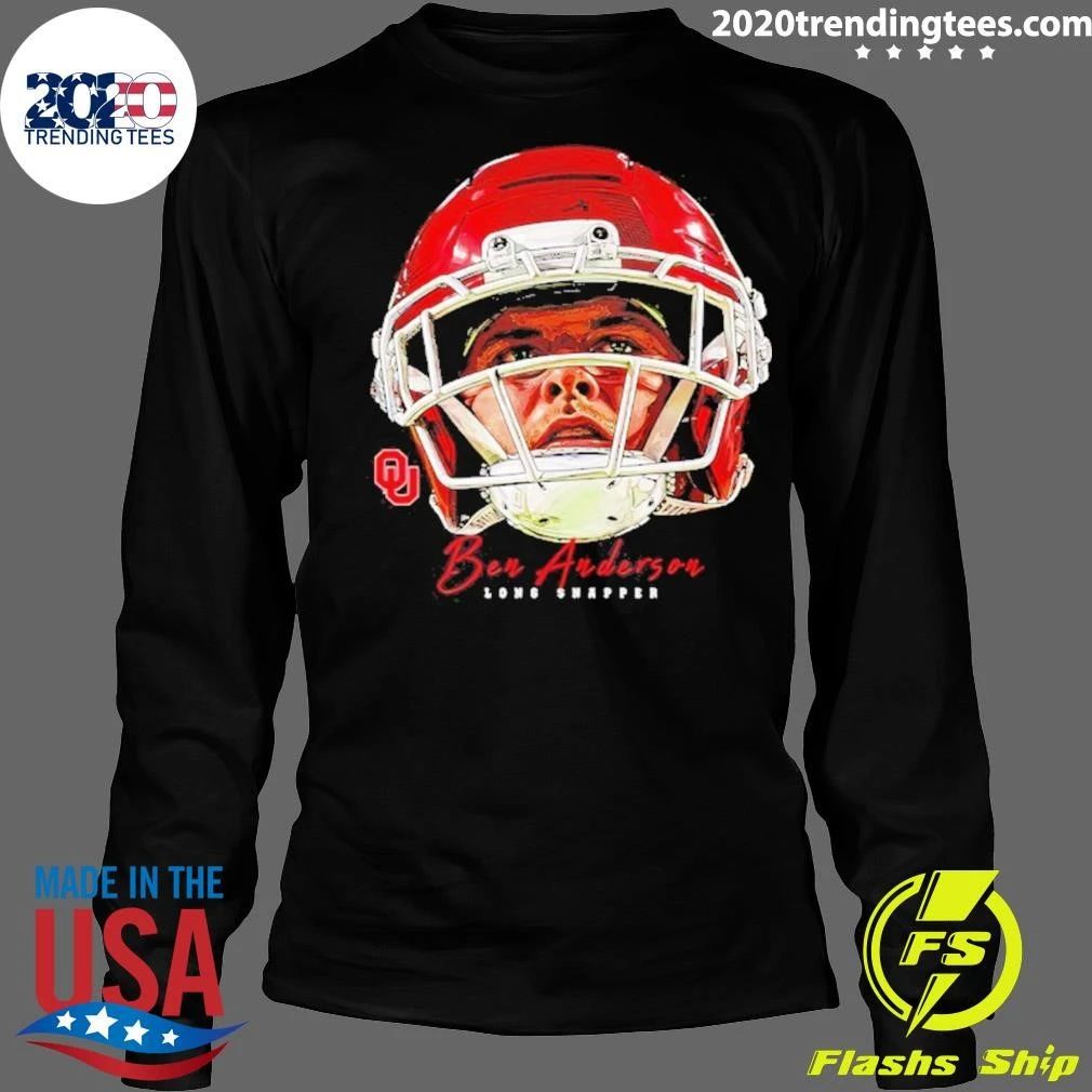 Ben Anderson Oklahoma Sooners Ncaa Football Swag Head Shirt