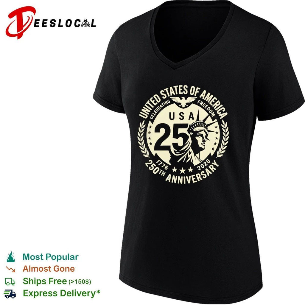USA of America Celebrating Freedom 250th Anniversary 1776 2026 Unisex