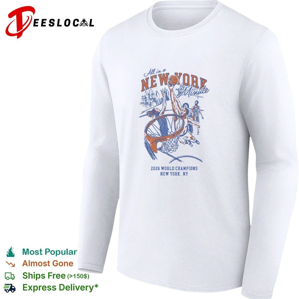 All in a New York Minute 2026 World Champions New York NY Unisex