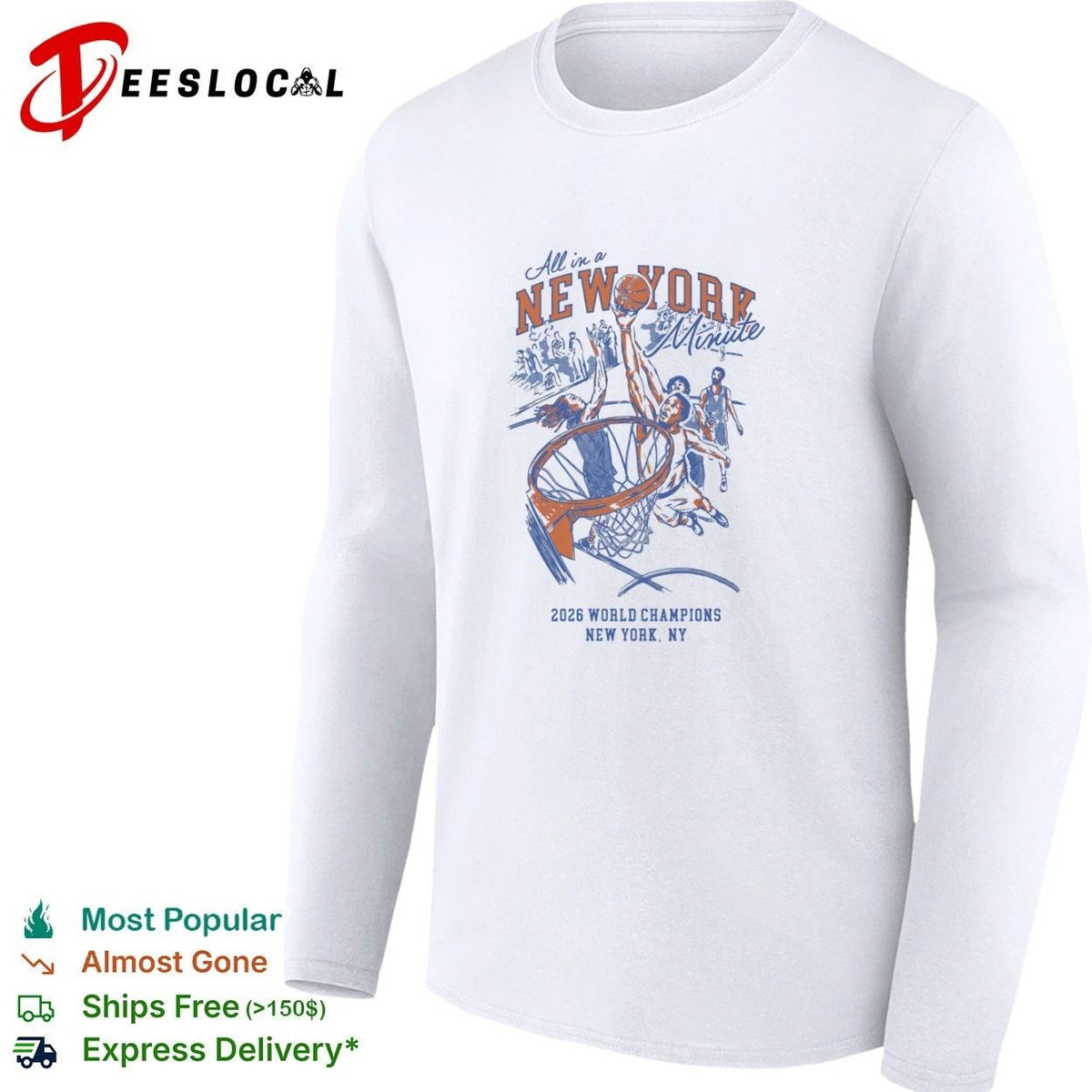 All in a New York Minute 2026 World Champions New York NY Unisex