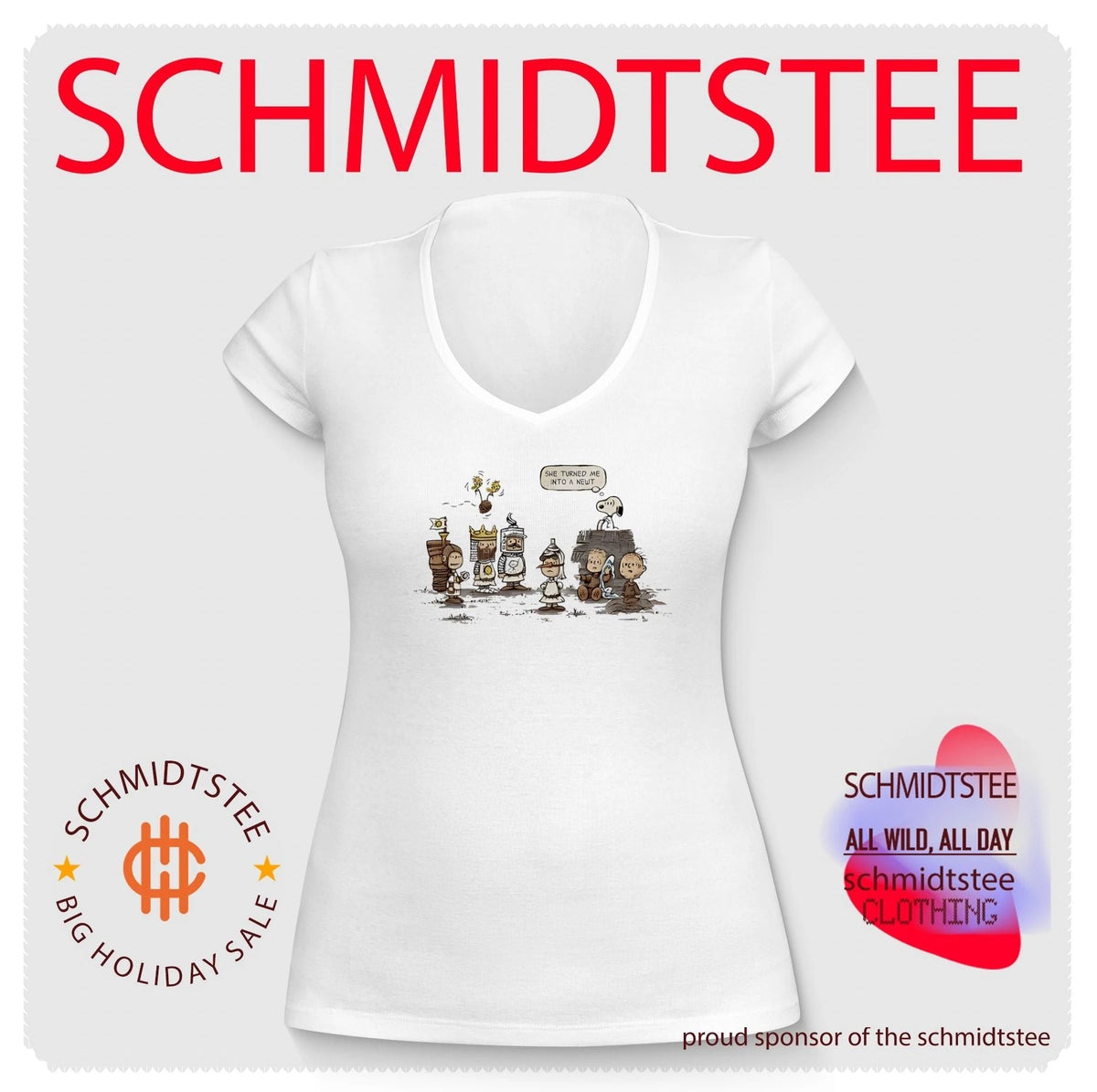 Peanuts x Monty Python x the Holy Grail she turned me into a newt shirt Unisex