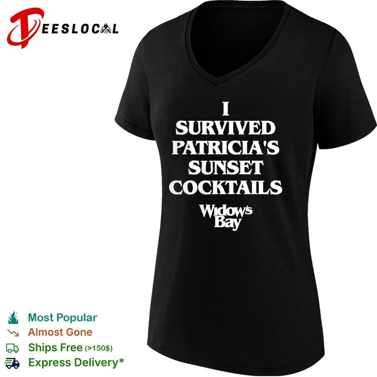 I Survived Patricia’s Sunset Cocktails Widow’s Bay Unisex