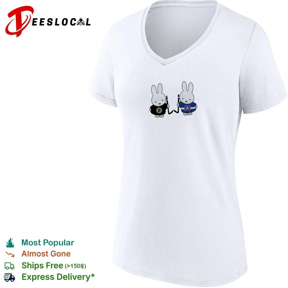 Miffy Boston Bruins and Montreal Canadiens Hockey Unisex