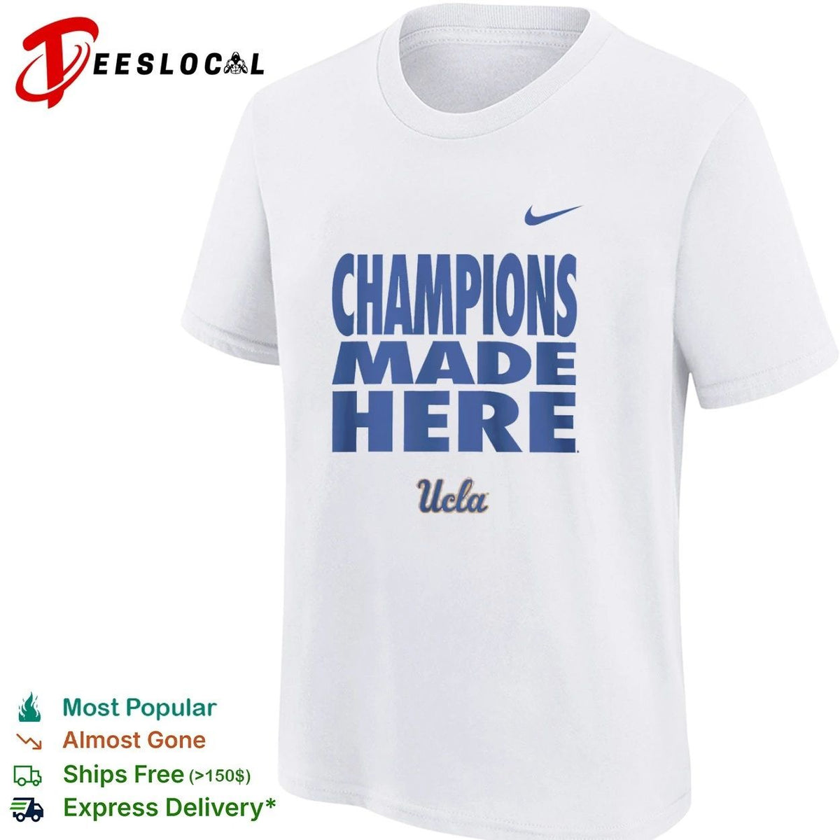 Champions Made Here UCLA Bruins College Sports Unisex