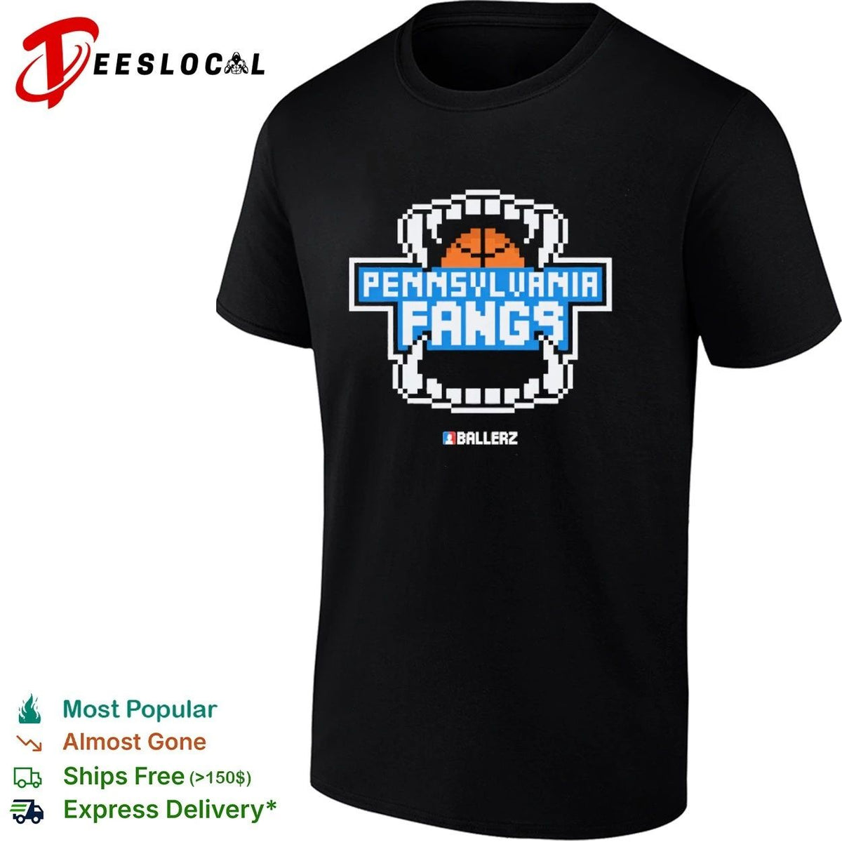 Pennsylvania Fangs Ballerz basketball Unisex