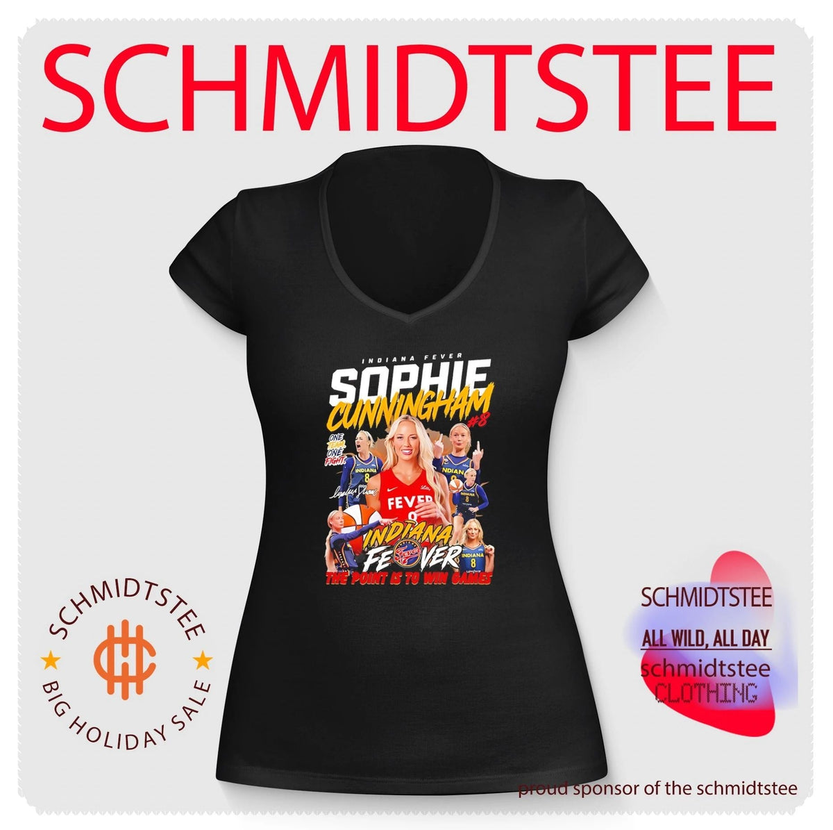 Indiana Fever Sophie Cunningham one team one fight the point is to win games shirt Unisex