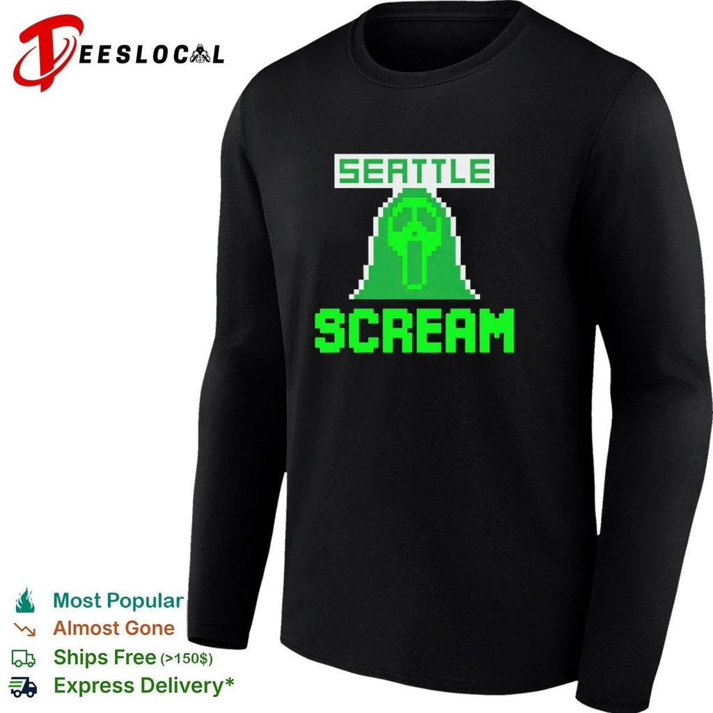 Seattle Scream Retro Gaming Style horror movie Unisex
