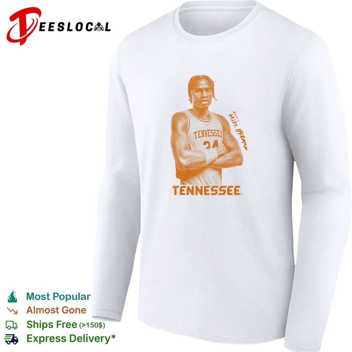 Zakai Zeigler Tennessee Volunteers Basketball Unisex