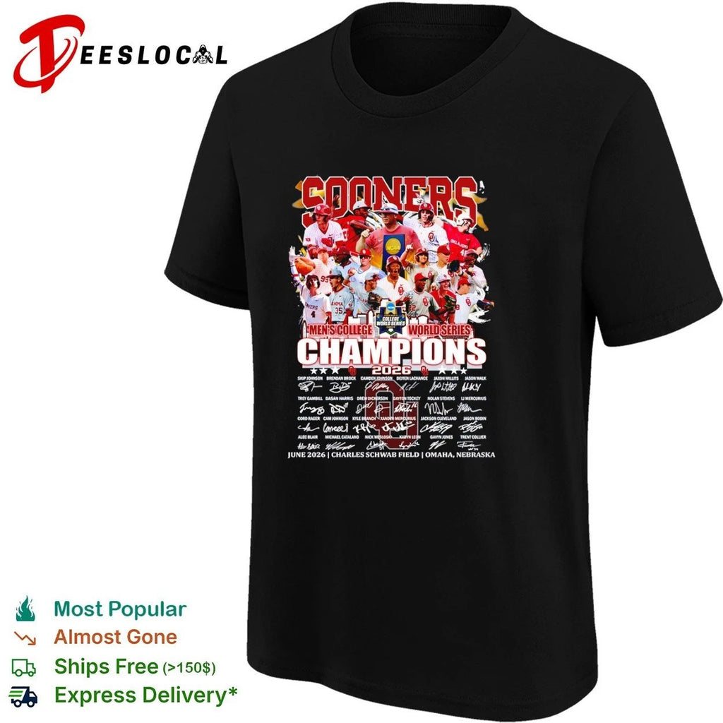 Sooners 2026 Men’s College World Series Champions Unisex