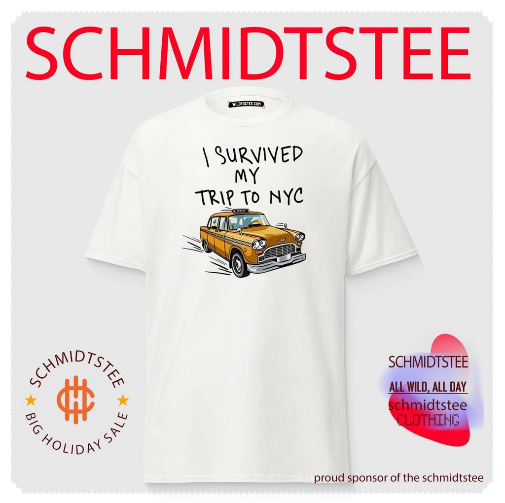 I Survived My Trip To NYC White car shirt Unisex