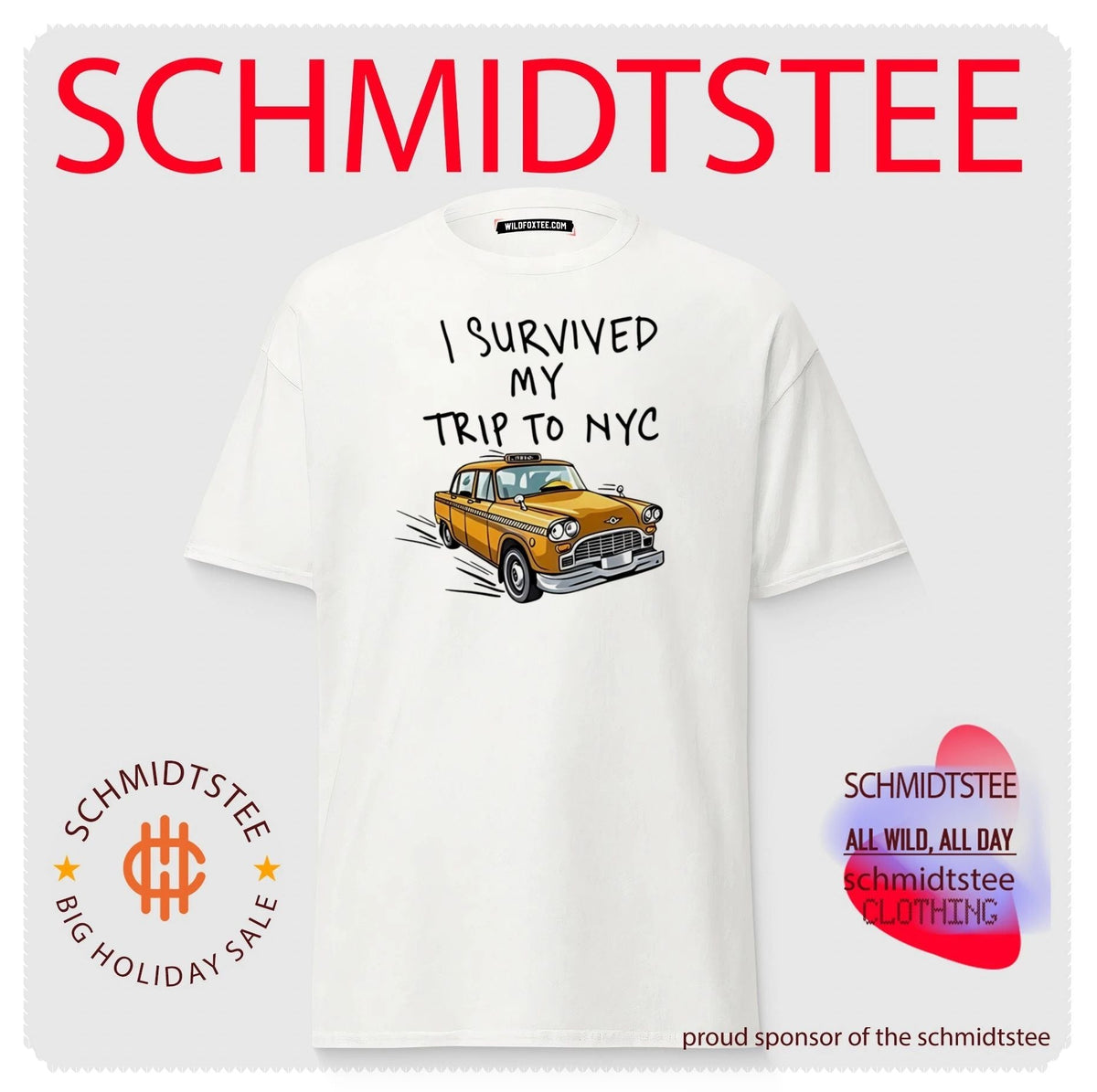 I Survived My Trip To NYC White car shirt Unisex