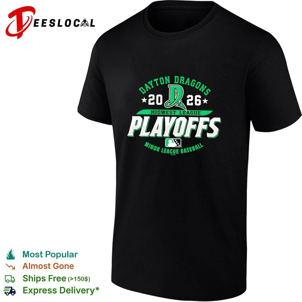 Dayton Dragons 2026 Midwest League Playoffs Minor League Baseball Unisex