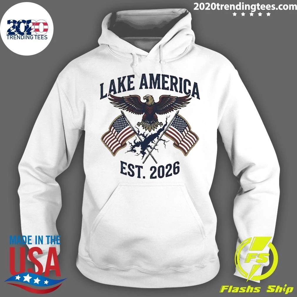 Lake America 2026 Eagle Usa Flag Shirt