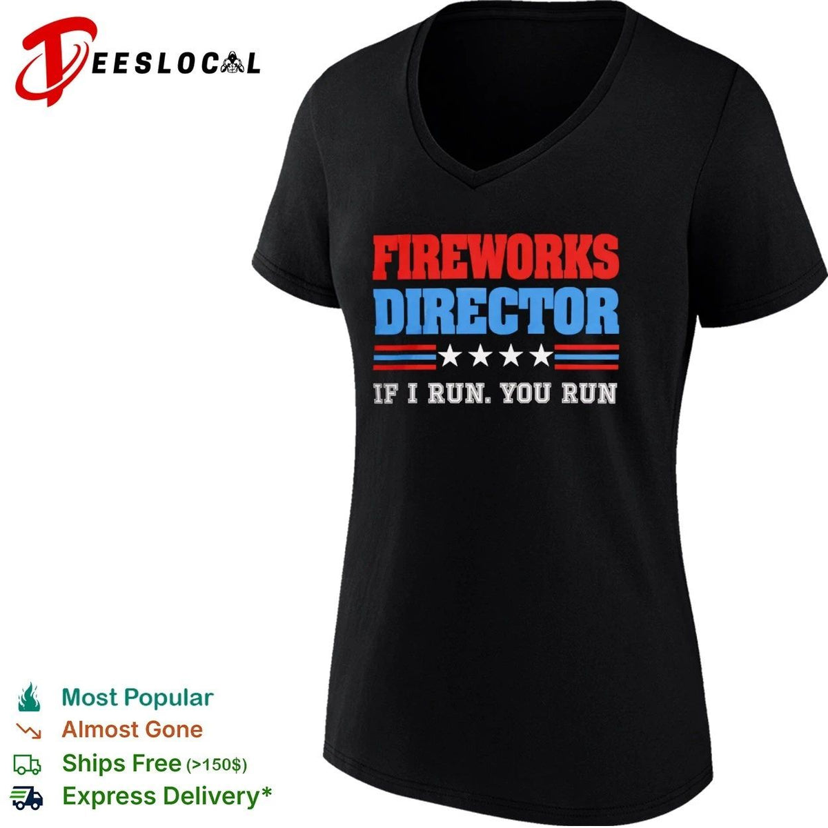 Fireworks Director If I Run You Run Fourth of July Unisex