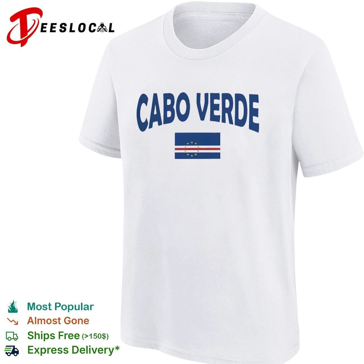 Cabo Verde World Cup Flag Soccer National Team Unisex