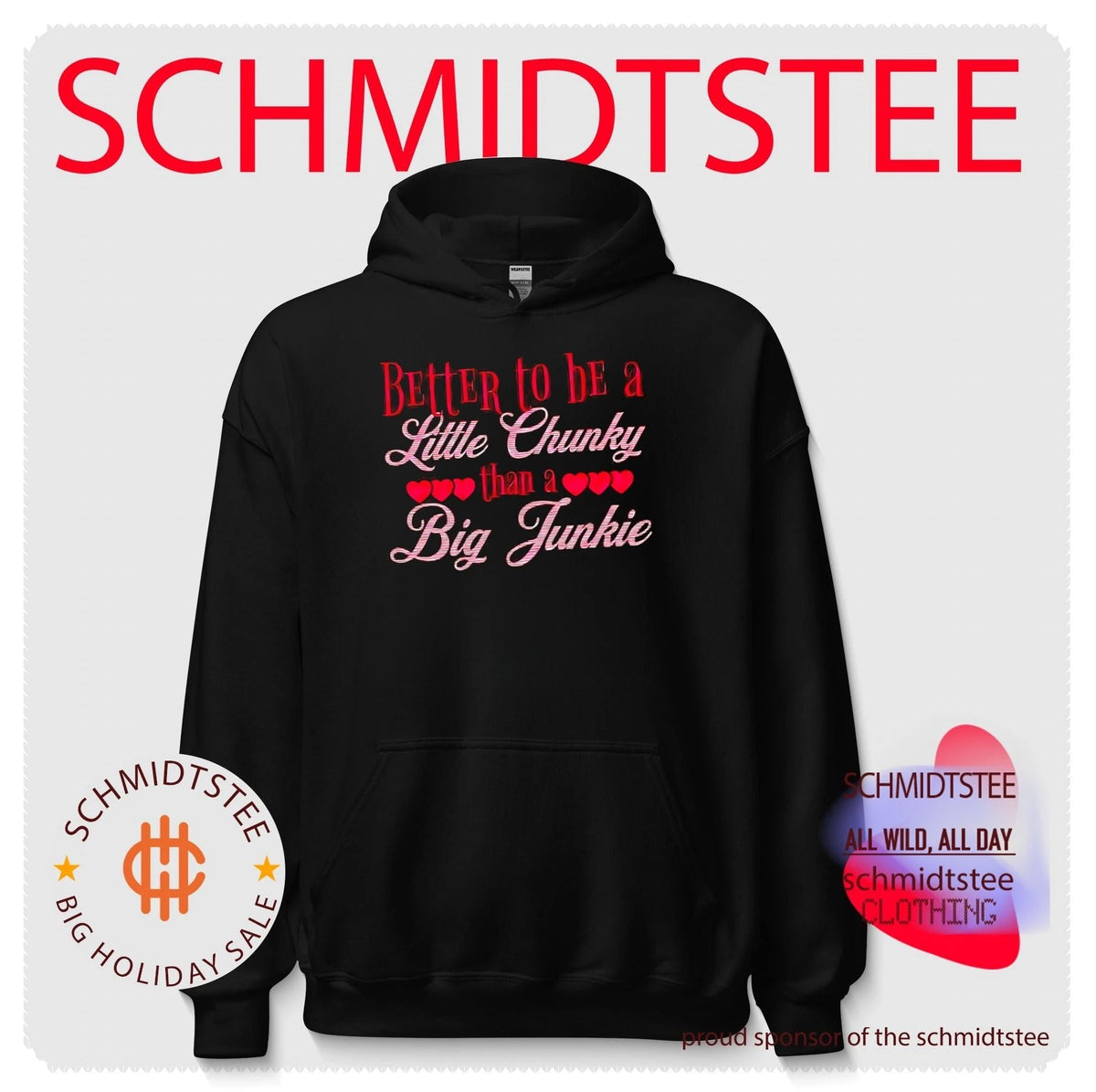 Better to be a little chunky than a big junkie shirt Unisex