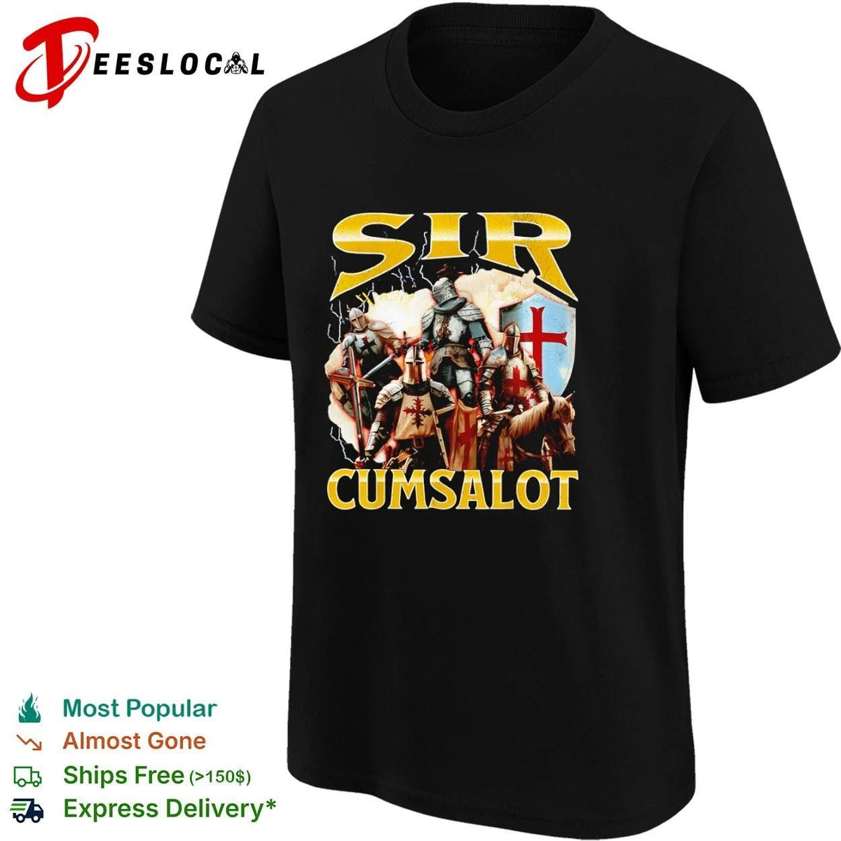 Sir Cumsalot Knights medieval crusader Unisex
