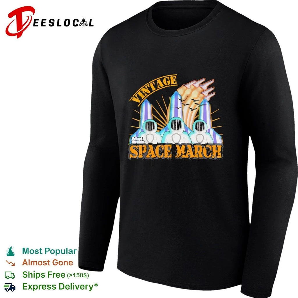 Vintage Space March astronaut sci-fi retro Unisex