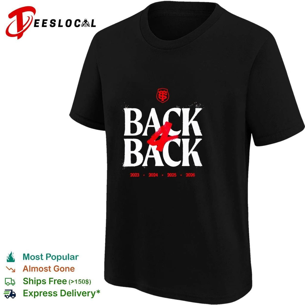 Back 4 Back 2023 2024 2025 2026 Stade Toulousain Unisex