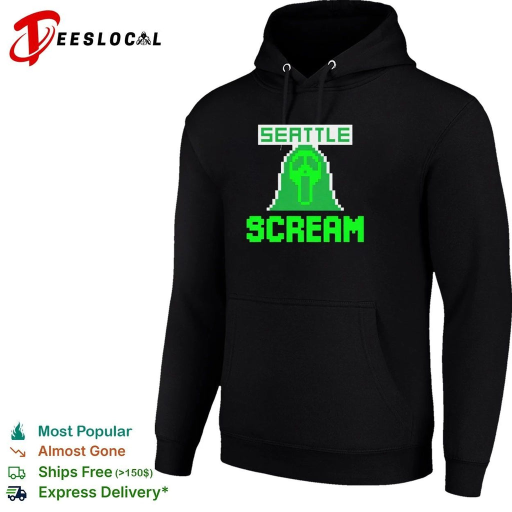 Seattle Scream Retro Gaming Style horror movie Unisex