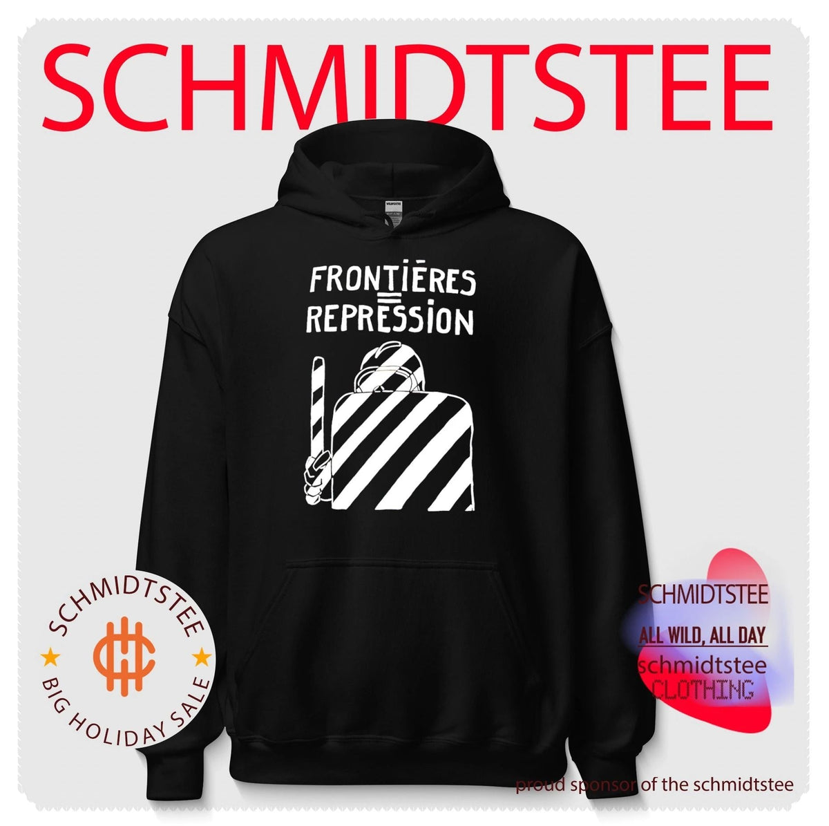 Frontieres Repression slogan shirt Unisex