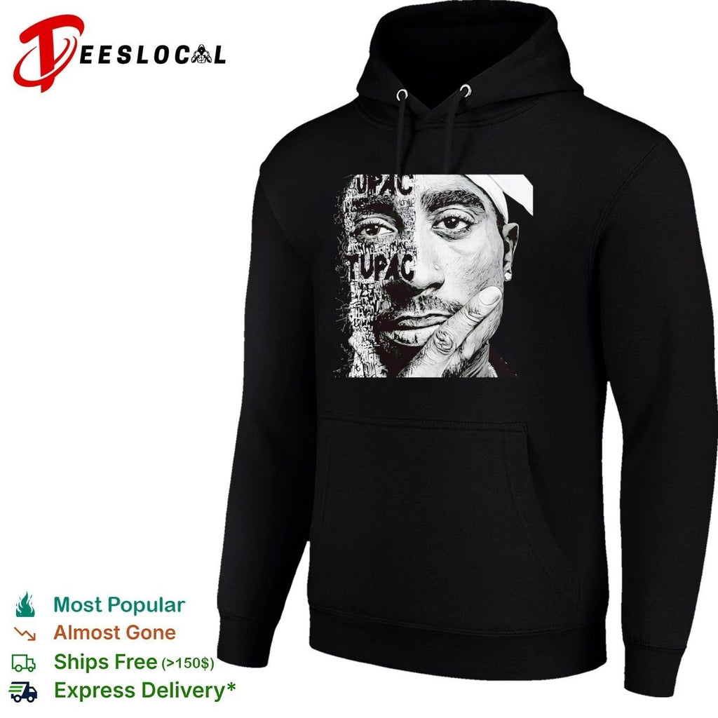 Tupac Shakur Portrait 2Pac Hip Hop Rap Legend Unisex