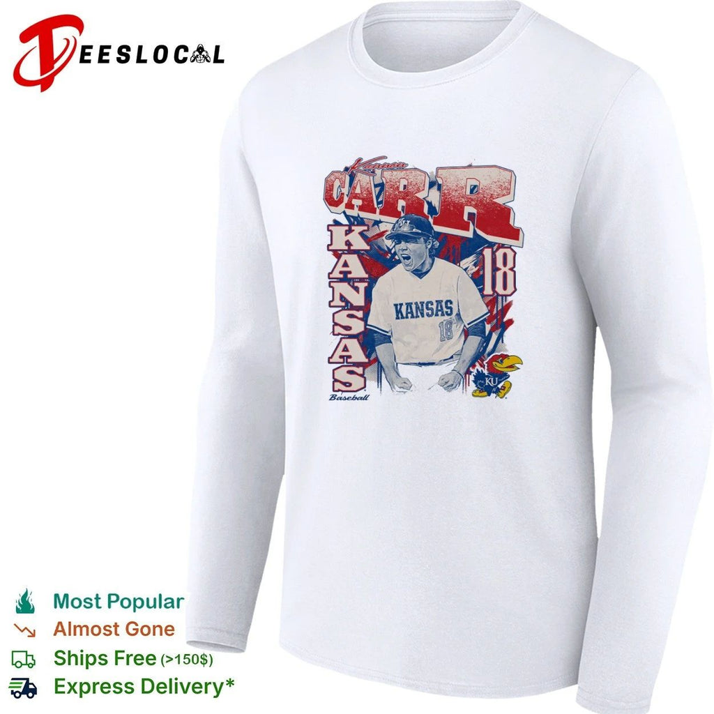 Kannon Carr Kansas Jayhawks Baseball 18 Unisex