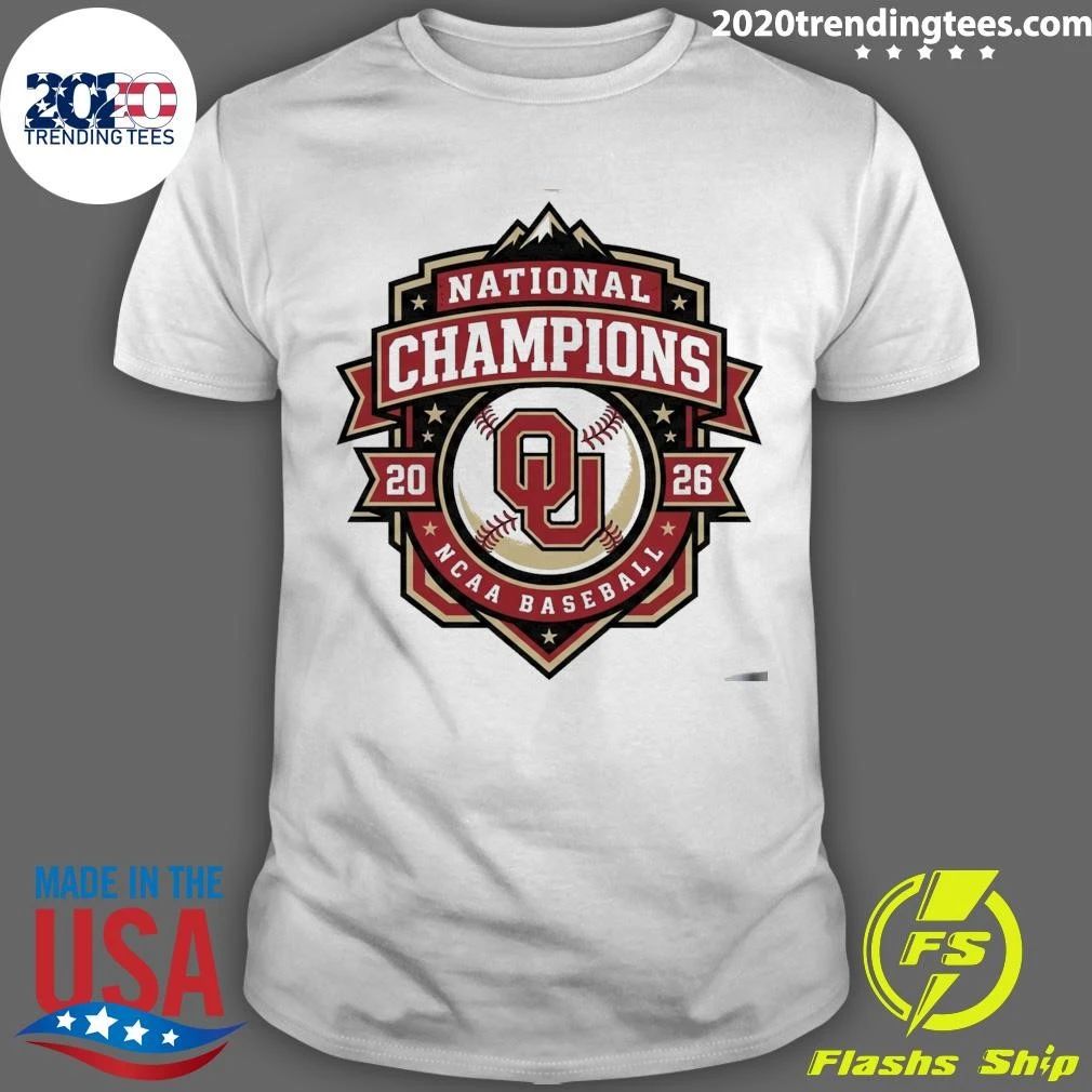 Oklahoma Sooners National Champs 2026 NCAA Baseball CWS Iconic Shirt