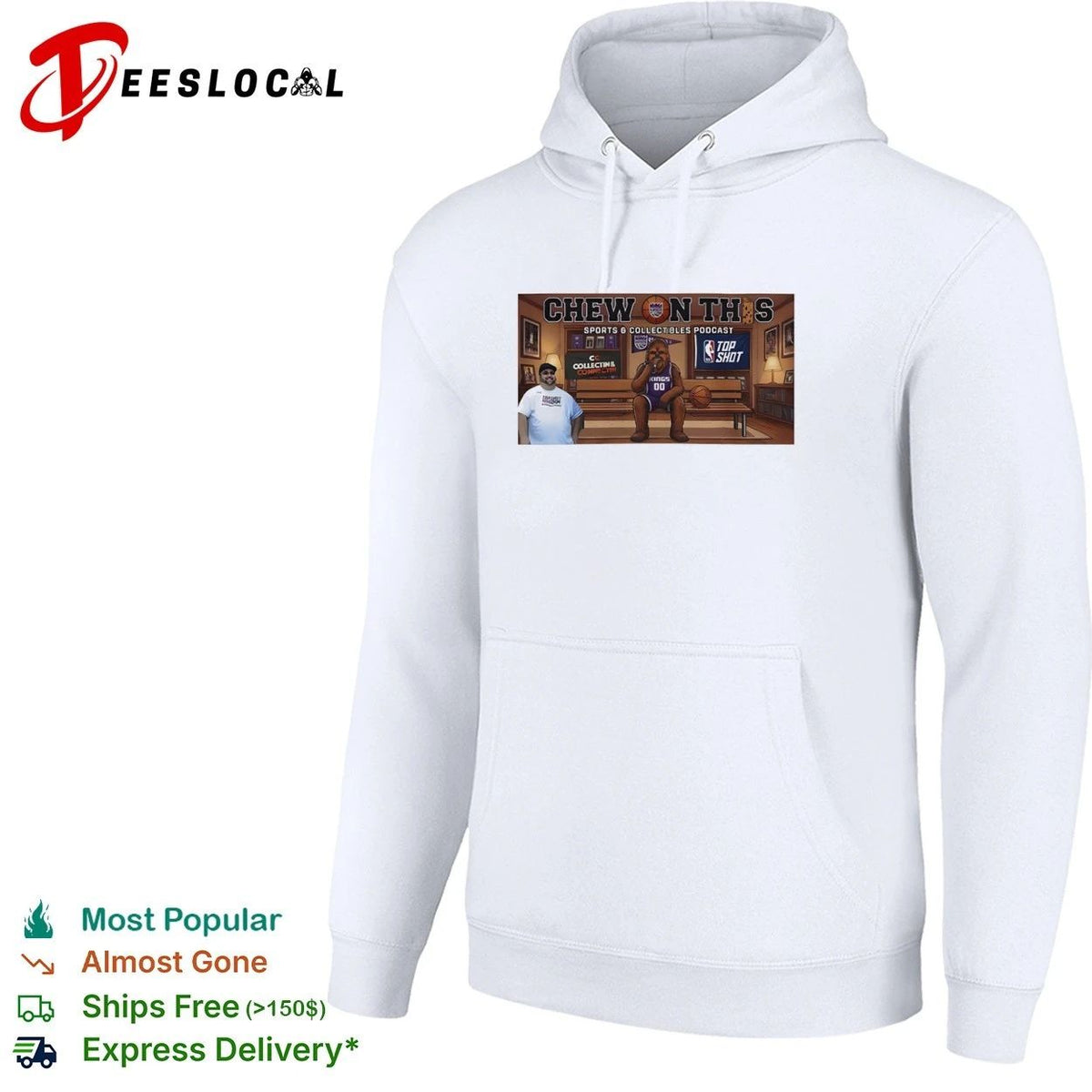 Chew on This Sports and Collectibles Podcast Sacramento Kings Chewbacca Unisex