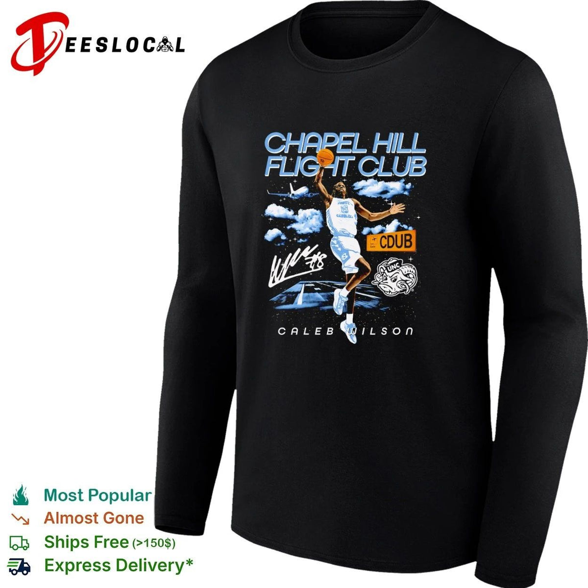 Caleb Wilson Chapel Hill Flight Club North Carolina Tar Heels Unisex