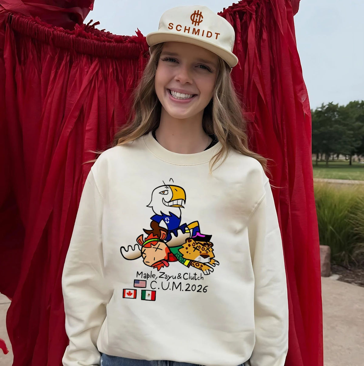 Maple Zayu and Clutch World Cup CUM 2026 World Cup Mascots shirt Unisex