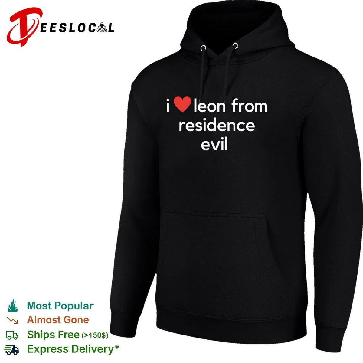 I Love Leon from Residence Evil Video Game Unisex