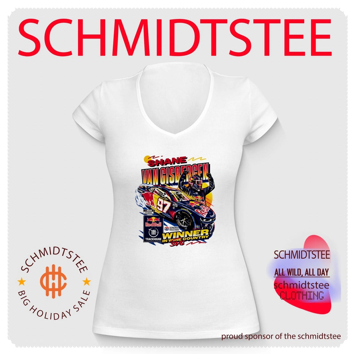 Shane van Gisbergen Trackhouse Racing Winner in Wine Country 2026 shirt Unisex