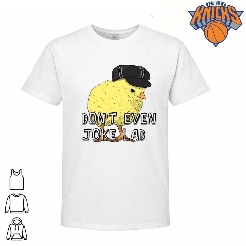 Dont Even Joke Lad Grumpy Yellow Chick Wearing Newsboy Cap Funny Meme Shirt Unisex
