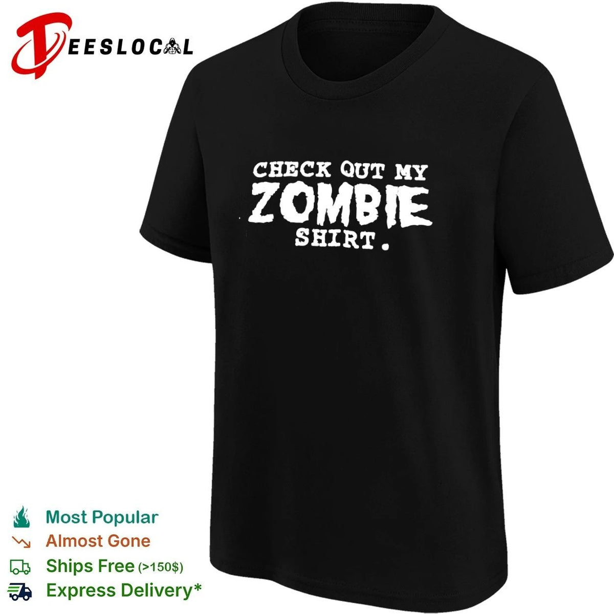 Check Out My Zombie Shirt undead horror Unisex