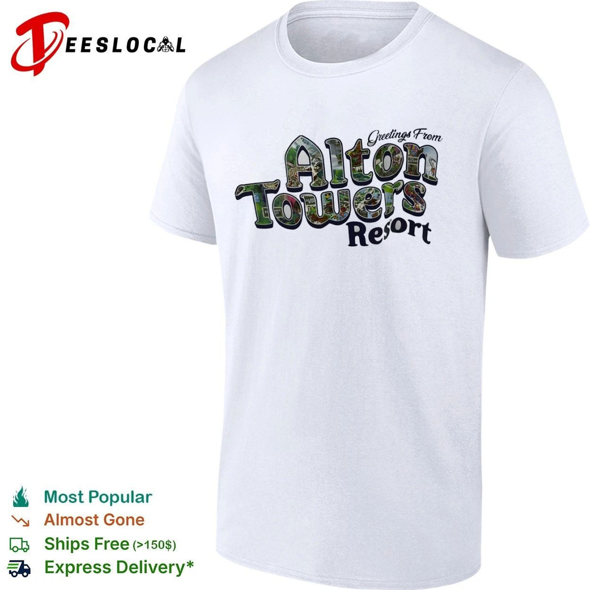 Greetings From Alton Towers Resort theme park Unisex