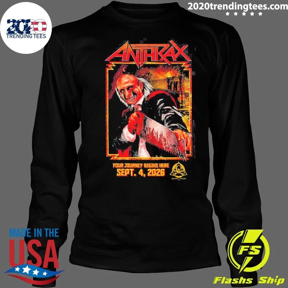 Anthrax New York City 2026 Event Tee Live At Saint Vitus On September 4 2026 Shirt