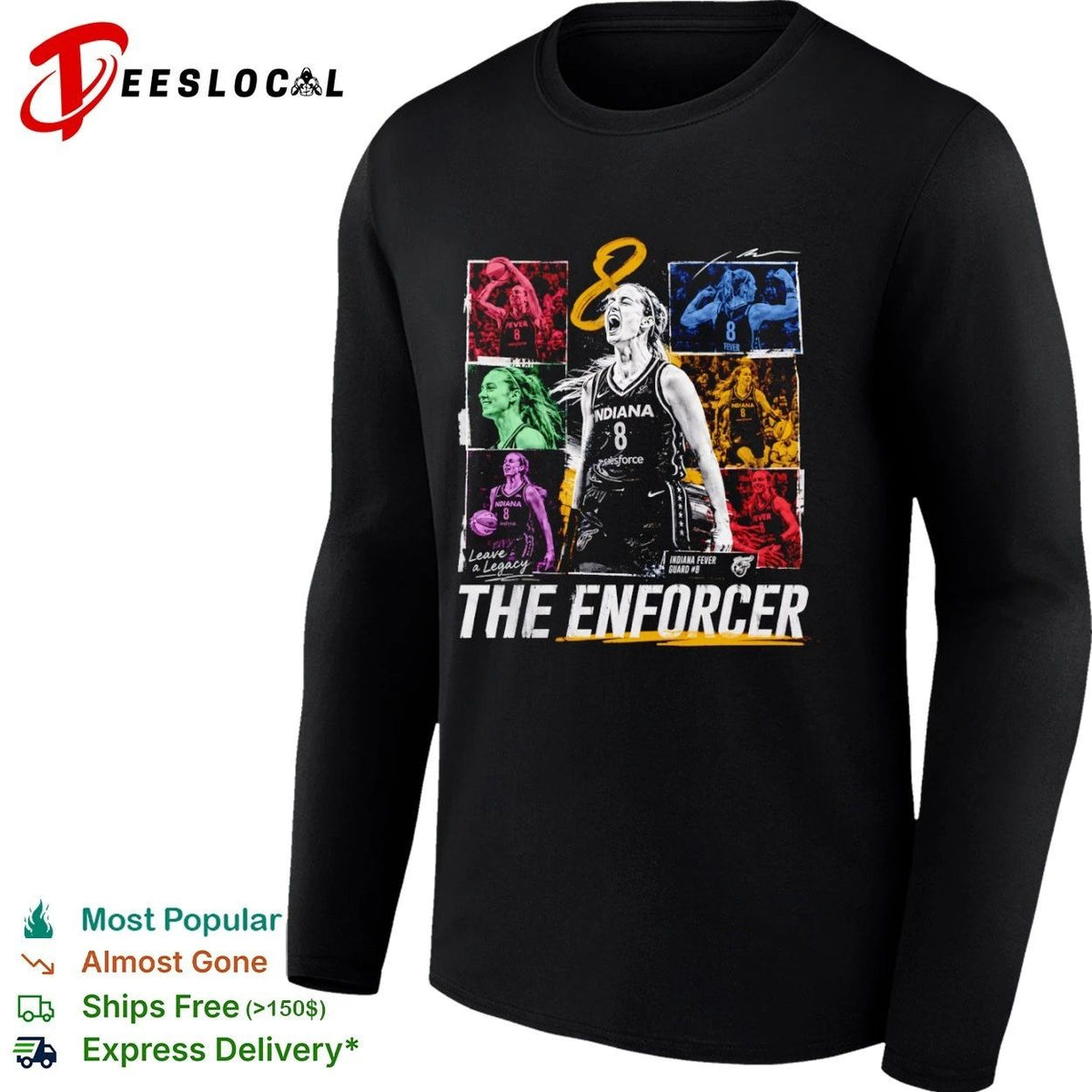 Sophie Cunningham Indiana Fever The Enforcer Leave a Legacy Guard 8 Unisex