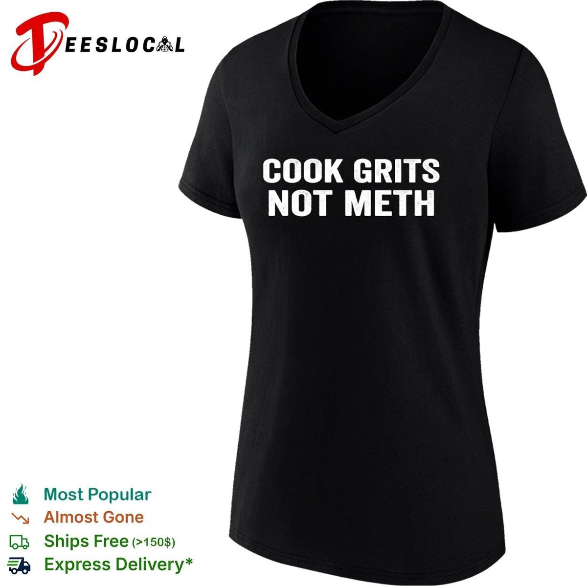 Cook Grits Not Meth funny cooking southern food Unisex
