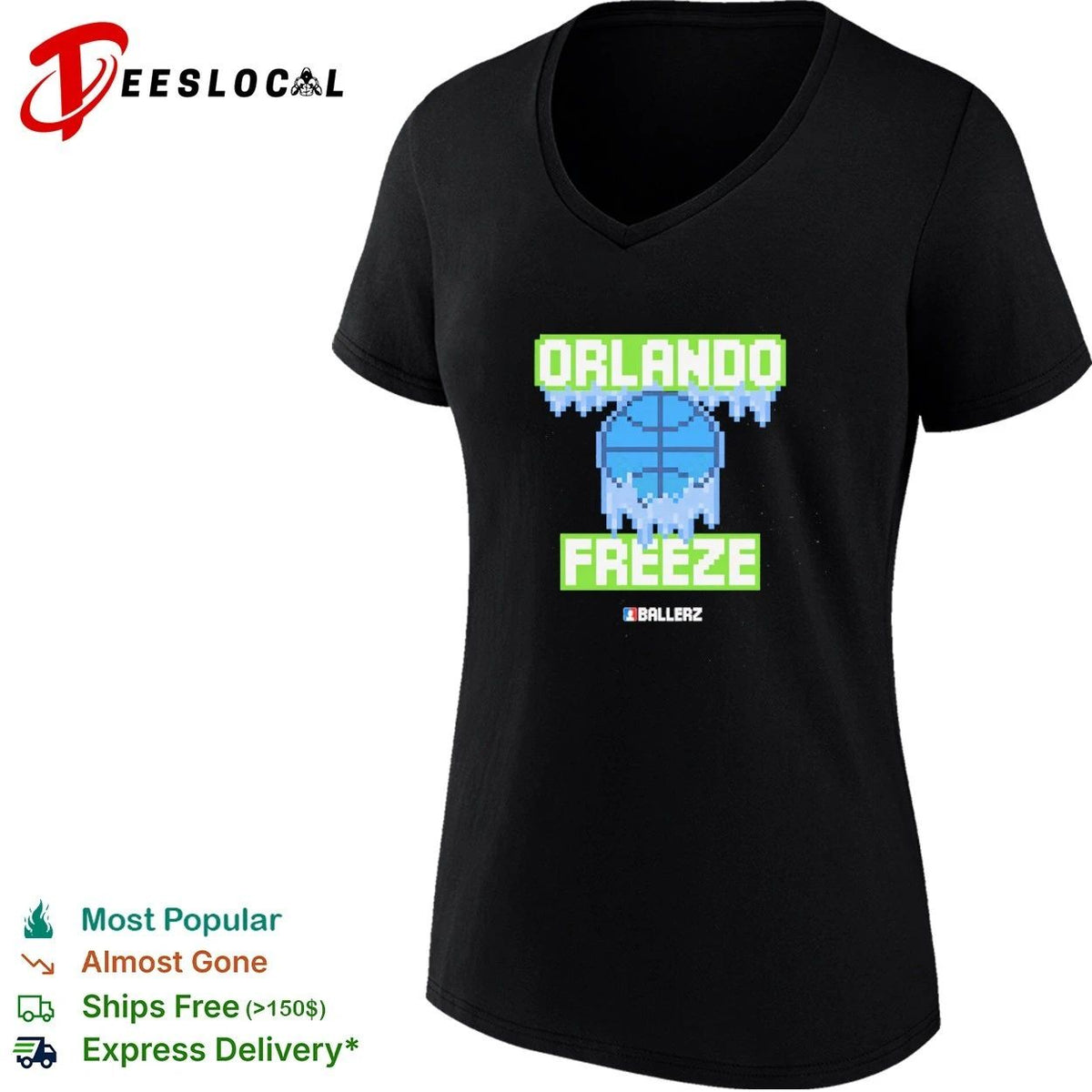 Orlando Freeze Ballerz basketball pixel art Unisex