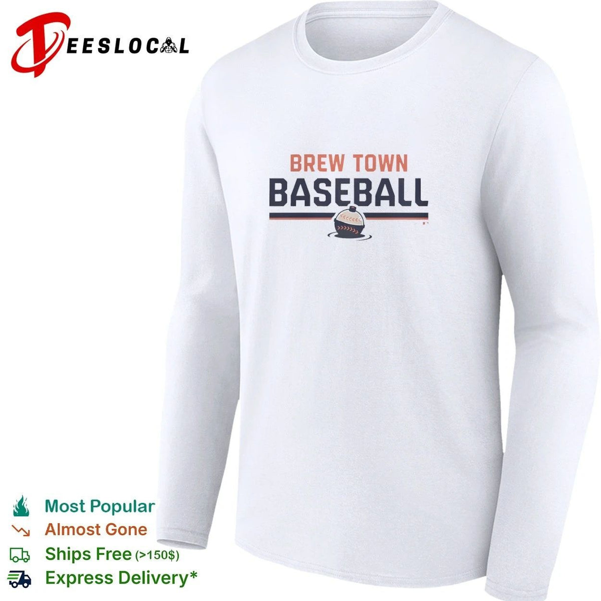 Brew Town Baseball Milwaukee Brewers Beer Unisex